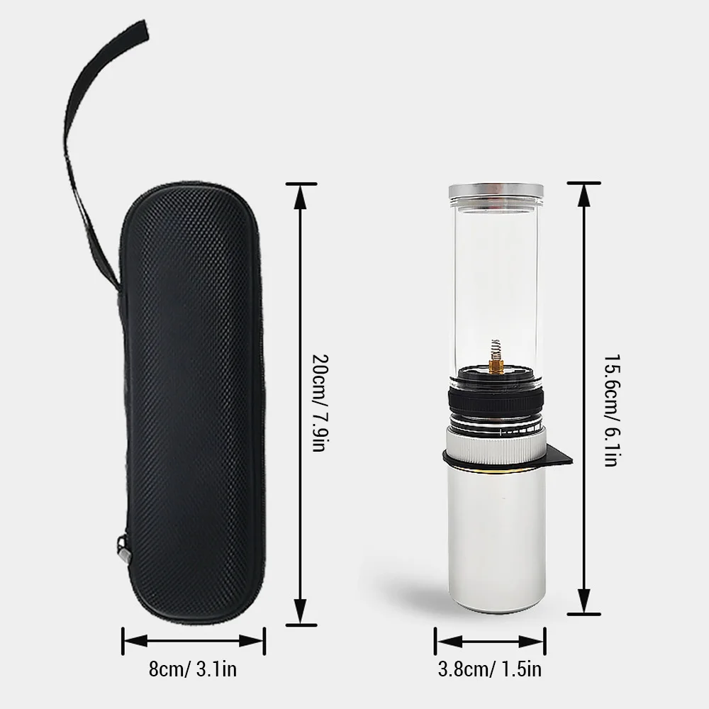Portable Gas Camping Lantern Outdoor Candle Lamp with Storage Bag for Camping Hiking Travel