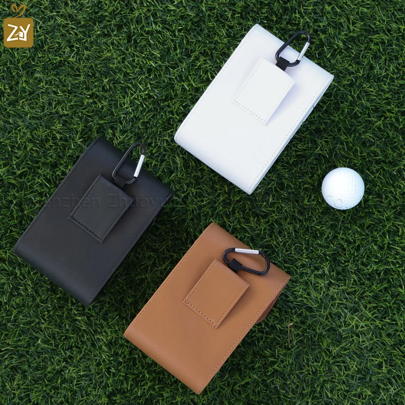 Universal Golf Rangefinder Leather Pouch Laser Rangefinder Belt Waist Pack Golf Ball Storage Bag