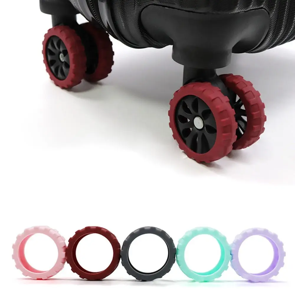 8-Piece Luggage Wheel Protection Set with Silent-Glide Casters
