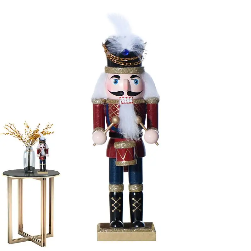 

Nutcrackers Christmas Ornaments Wooden Holiday Nutcracker Tabletop Decoration Nutcracker Soldier Model for Table Centerpiece