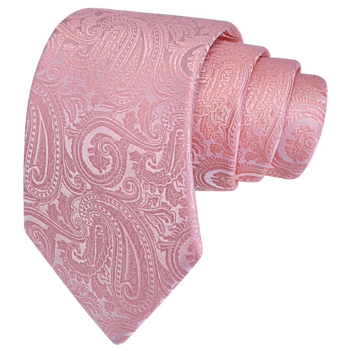 RBOCOTT New Classic Silk Paisley Tie 8cm Pattern Necktie Men's Red Blue Black Office Wedding Party Gift Tie Accessories