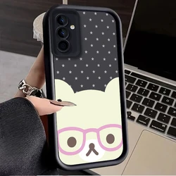 Wearing Glasses R - Rilakkuma Phone Case Cover - Galaxy M16 F16 5G (1)