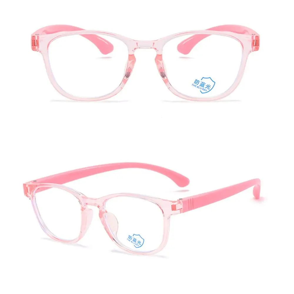 1pcs Kids Silicone Anti-blue Light Kids Glasses Children Boys Girls Computer Eye Protection Eyeglasses Ultra Light Frame Eyewear