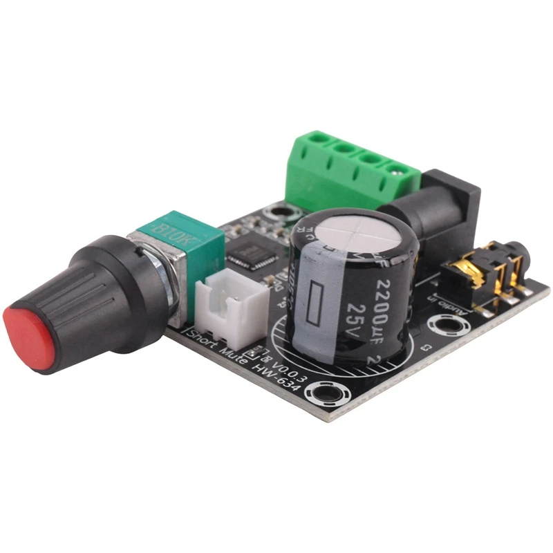 2X PAM8610 Dual Channel DC 12V HD Pure Digital Audio Stereo Amplifier Board Class D 15W X 2 High Power Amplifier Module
