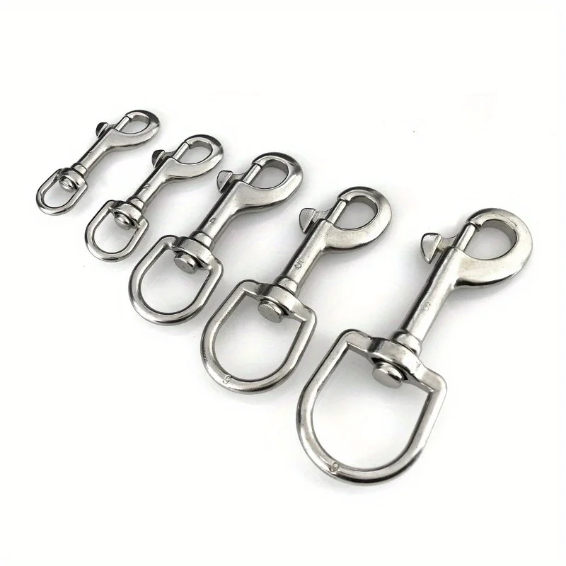1pc Karabinerhaken Edelstahl Trigger Swivel Eye Bolt für Gurtband Leder Handwerk Tasche Strap Gürtel Verschluss Haustier Hund leine Clip Qualität