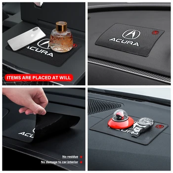 Tappetino per cellulare per auto Tappetino per cruscotto Tappetino in gomma Tappetino antiscivolo per Acura RDX Integra TLX CDX MDX RDX ZDX ILX Accessori auto