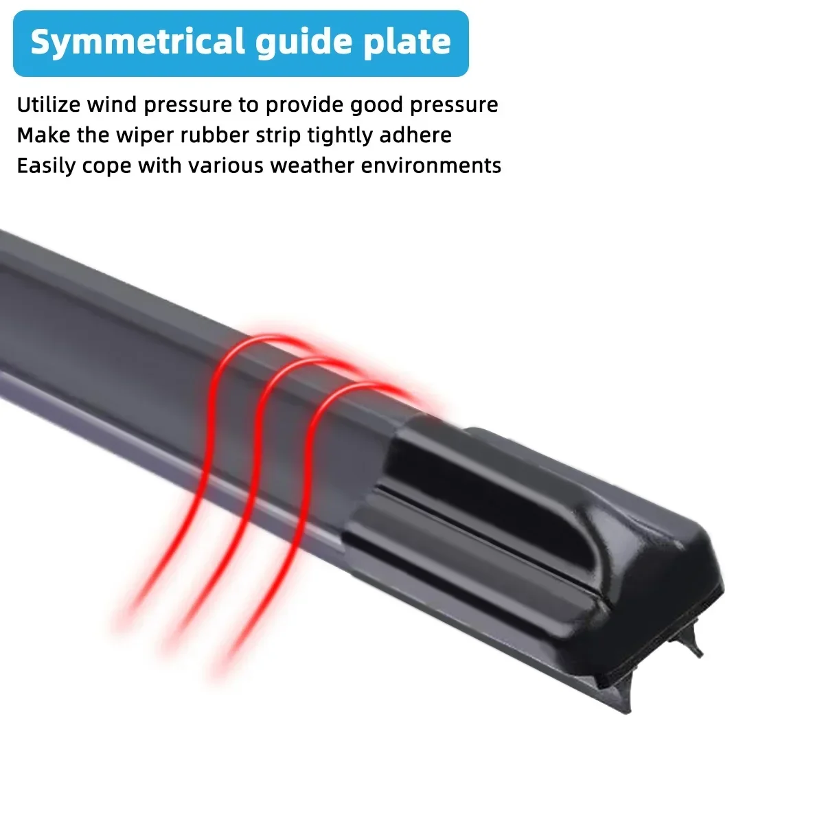 Universal Front Car Windshield Wiper Blades Double Layer Rubber Frameless Bracketless Brushes Accessories Windscreen Window car wiper blades