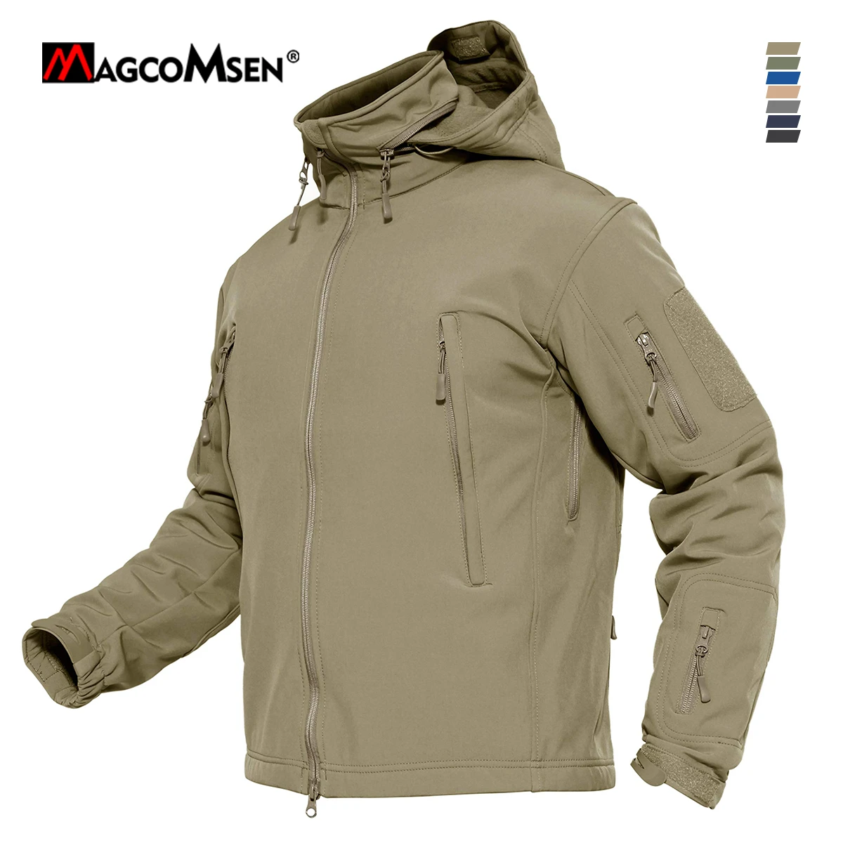 Winter Tactical Fleece Jacket Concealed Hooded Military