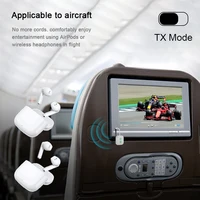 2 In 1 Dual Stream Bluetooth 5.3 Audio Transmitter Receiver 3.5MM AUX Stereo Wireless Adapter With Mic For Car Airplane TV PC - Image 5
