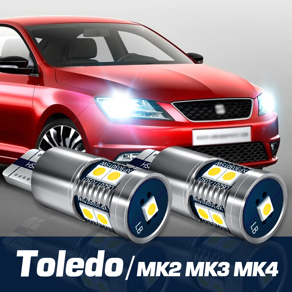 

2pcs LED Parking Light Clearance Bulb Canbus Accessories For Seat Toledo MK2 1M MK3 5P MK4 1998-2019 2013 2014 2015 2016 2017