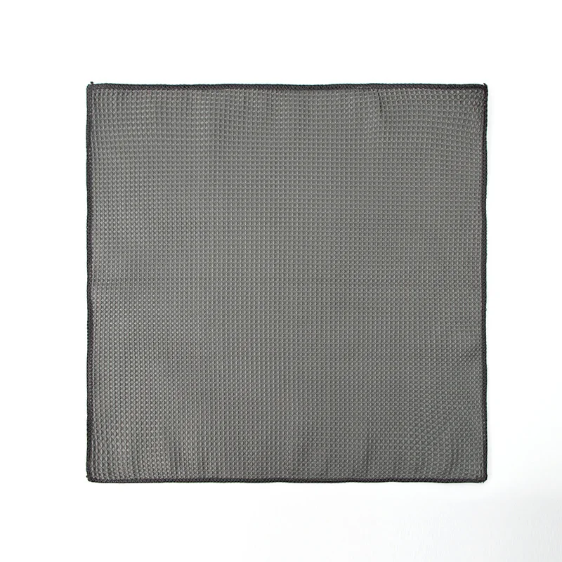 Premium Microfiber Waffle Weave Car Cleaning Towel - Lint-Free & Highly Absorbent 40x40cm