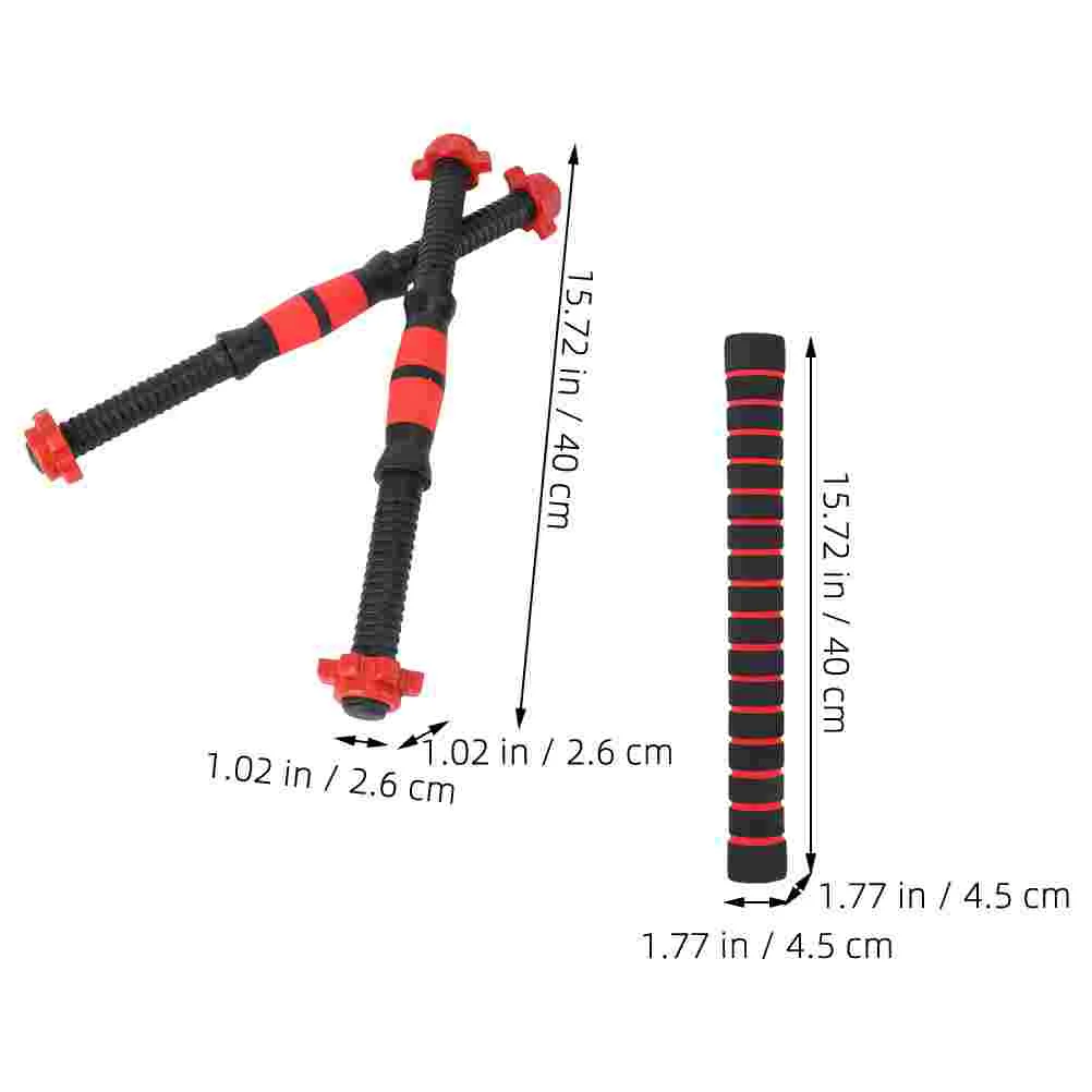 Barbell Bar 40cm Dumbbell Connecting Rod With Nuts Gym Equipment