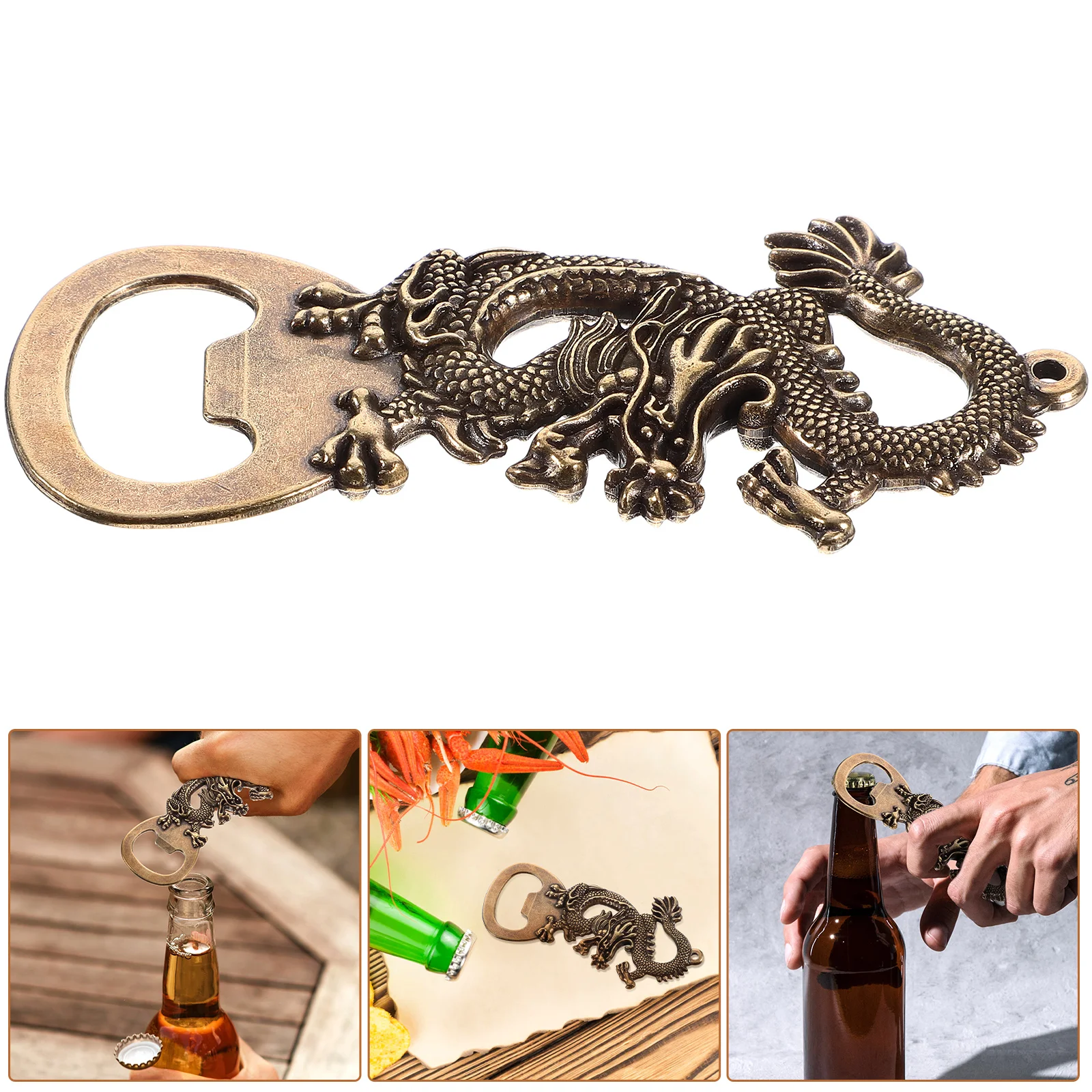 

Tools Bottle Opener Dragon Shape Cool for Men Soft Drink Party Vintage Beer Man