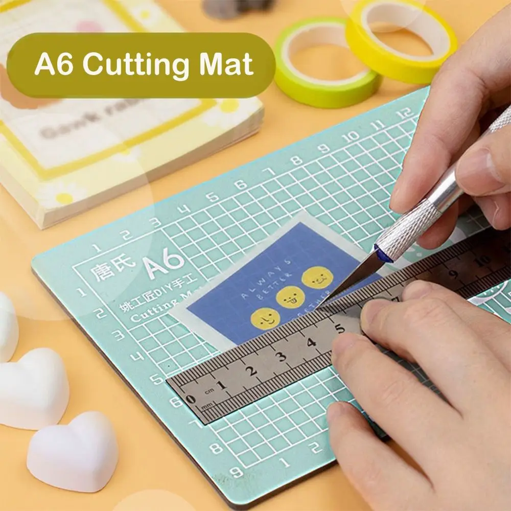 수제 미니 작업대 DIY 공예 바느질 수리 도구 패치워크 매트 조각판 종이 커..