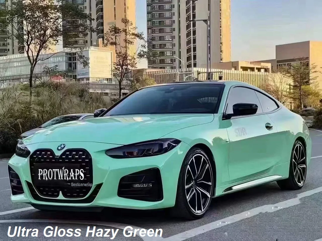 High Gloss Glossy Seafoam Green Vinyl Wrap Sticker Decal Bubble Free Air  Release Car Vehicle DIY Film -  Canada