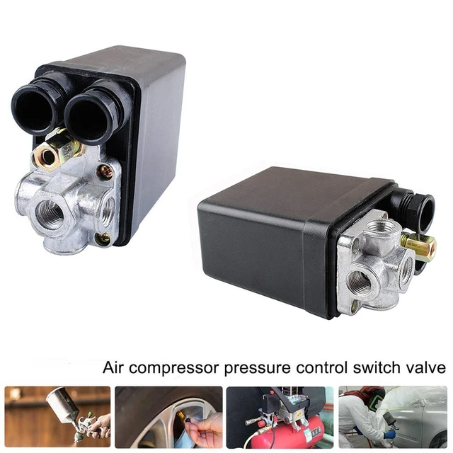 Valvola di controllo pressostato compressore aria pesante 90-120psi di alta  qualità a 4 vie - AliExpress