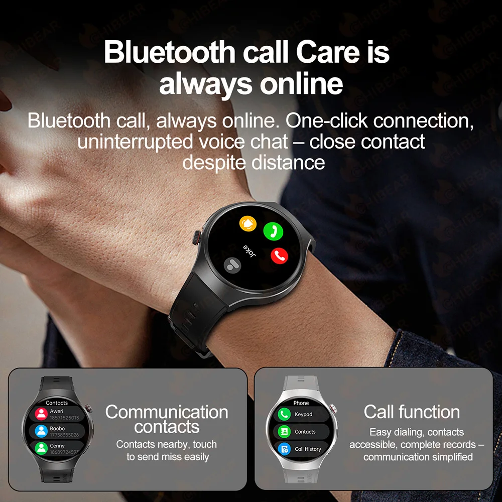 LED ������ �߿� ������ ����Ʈ �ð� ���� 1.53 ��ġ ȭ�� ��� �������� ��ȭ �ǰ� Smartwatch For HUAWEI 2025 New