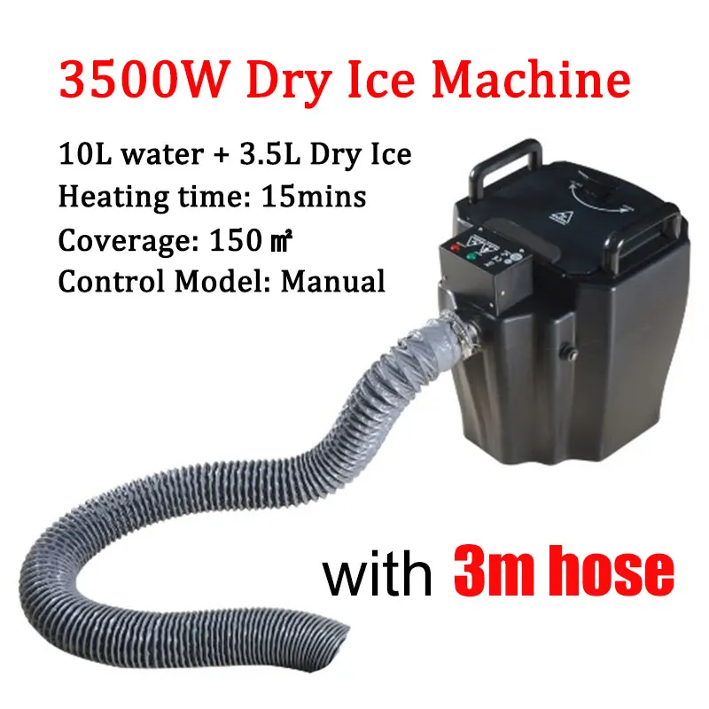 3500W Dry Ice Fog Machine Low Lying Smoke Machine Party Wedding