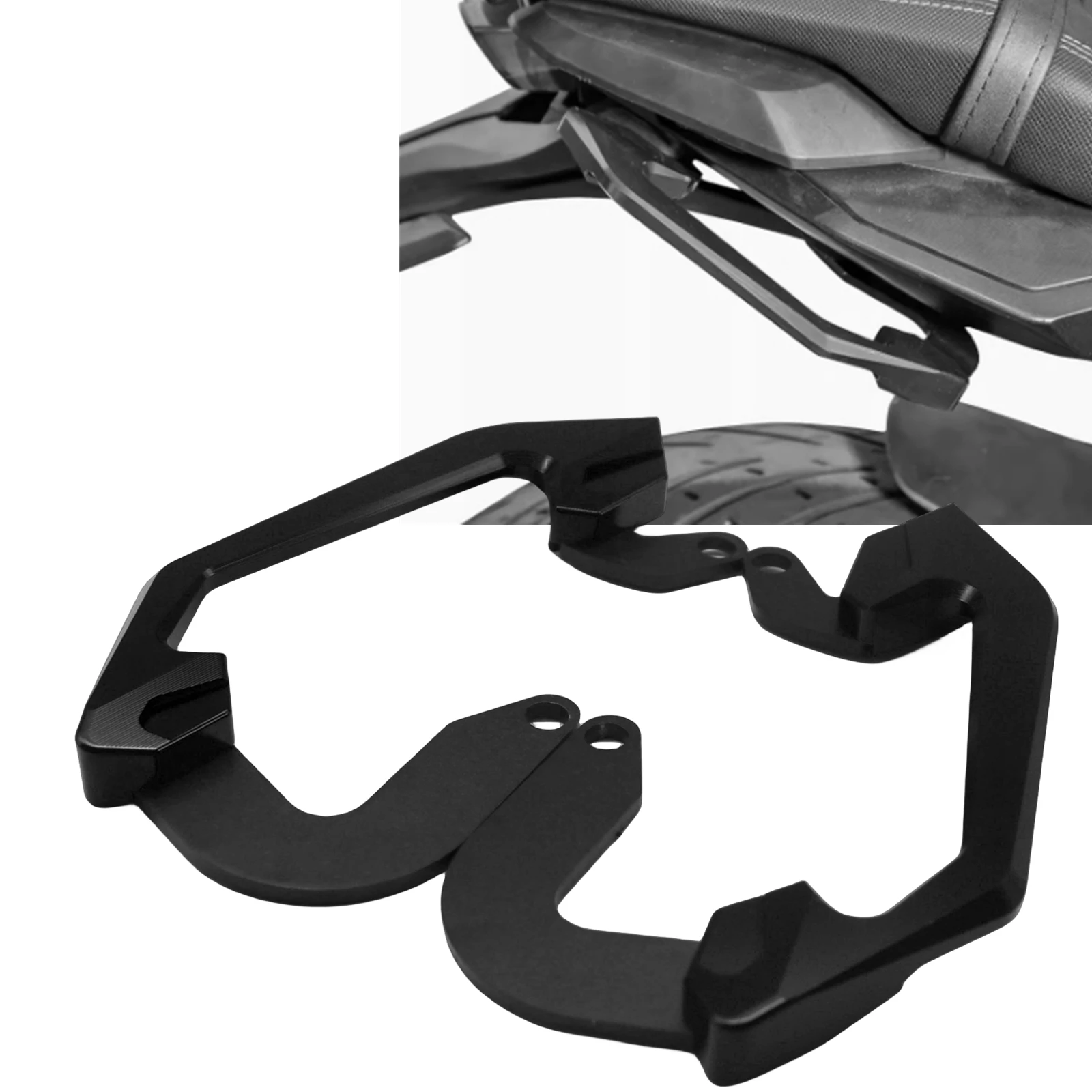 

For HONDA CB650R CBR650R 2019-2020 Motorbike Armrest Rear Hand Holder Passenger Handle Trunk Shelf