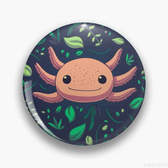 Ajolote Axolotl Pines  Pins Shirt Cute Collar  Customized Fashion  Metal  Pins Pin Pins For Backpacks