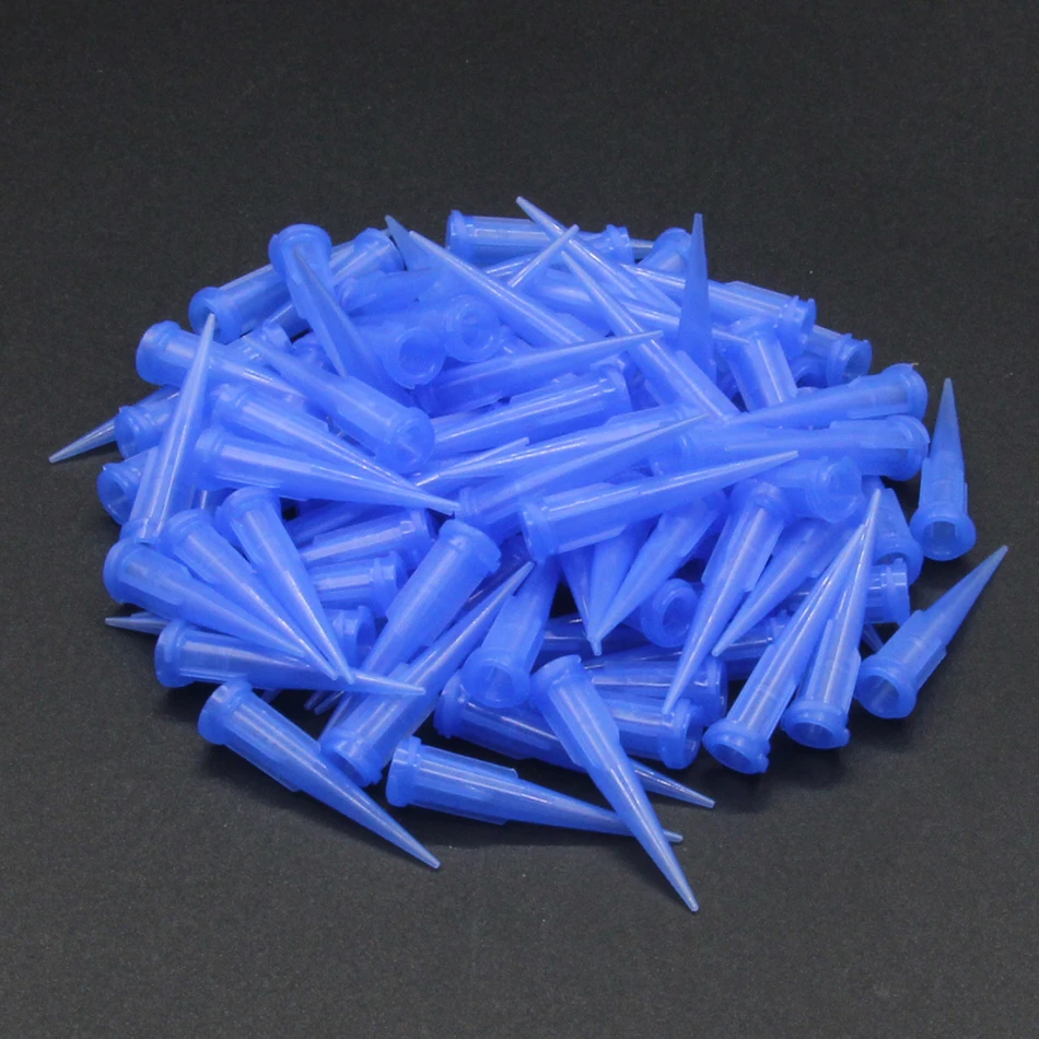 welding hard hat 100pcs 14-25G Plastic Tapered Pinhead Glue Liquid Dispenser Needles Dispensing Fill Needles stick welding electrode holder