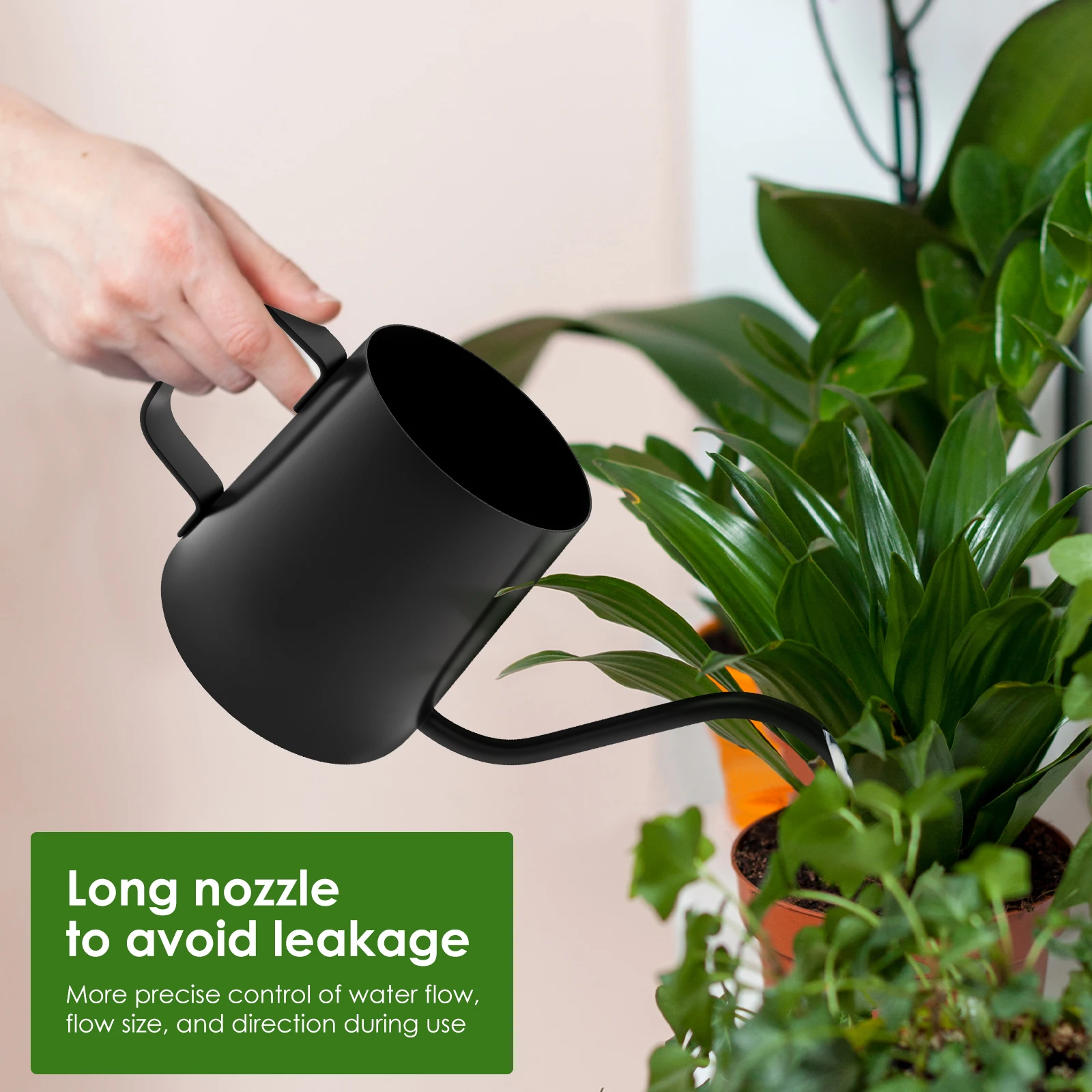 Watering Can Stainless Steel Long Spout Kettle Nordic Style Garden Flower Pot for Indoor Outdoor Bonsai Plants Gardening Shower watering can watering pot flower watering pot