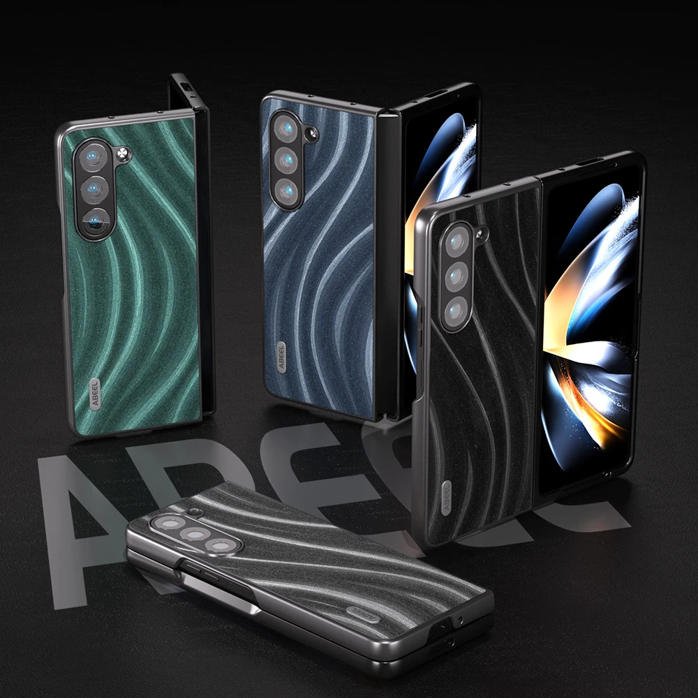 Cover Per Telefono Modello Galaxy In Pelle Per Samsung Galaxy Z Fold5 Zfold5 Z Fold Zfold 5 5G Protezione Antiurto Guscio Posteriore 7.6 Pollici