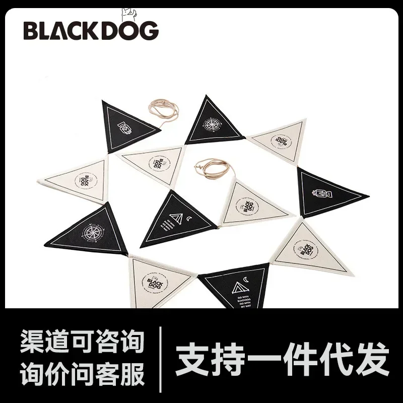 

Черная собака, уличная атмосфера для кемпинга, треугольник для кемпинга, украшение для команды, день рождения, декоративные инструменты