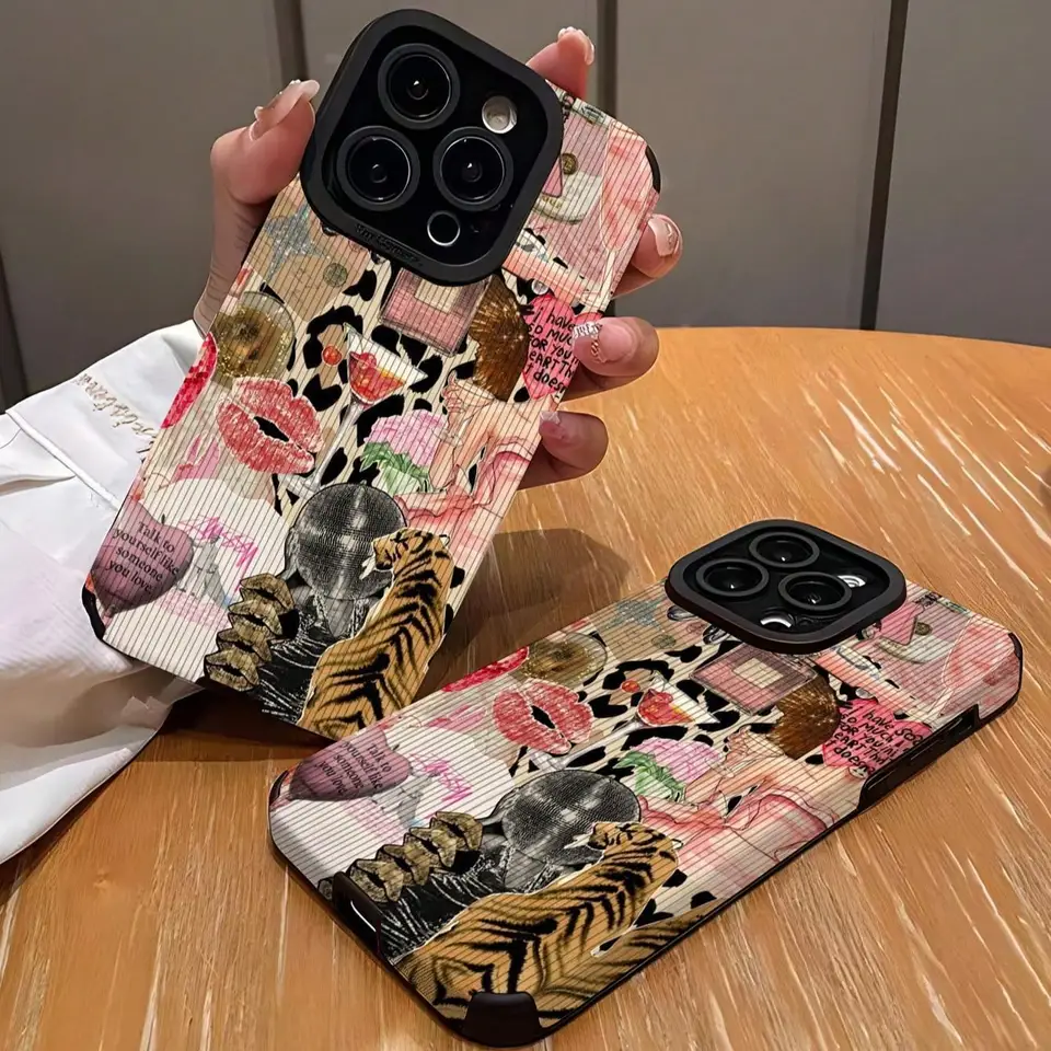 Leopard Print Shockproof Phone Case for iPhone