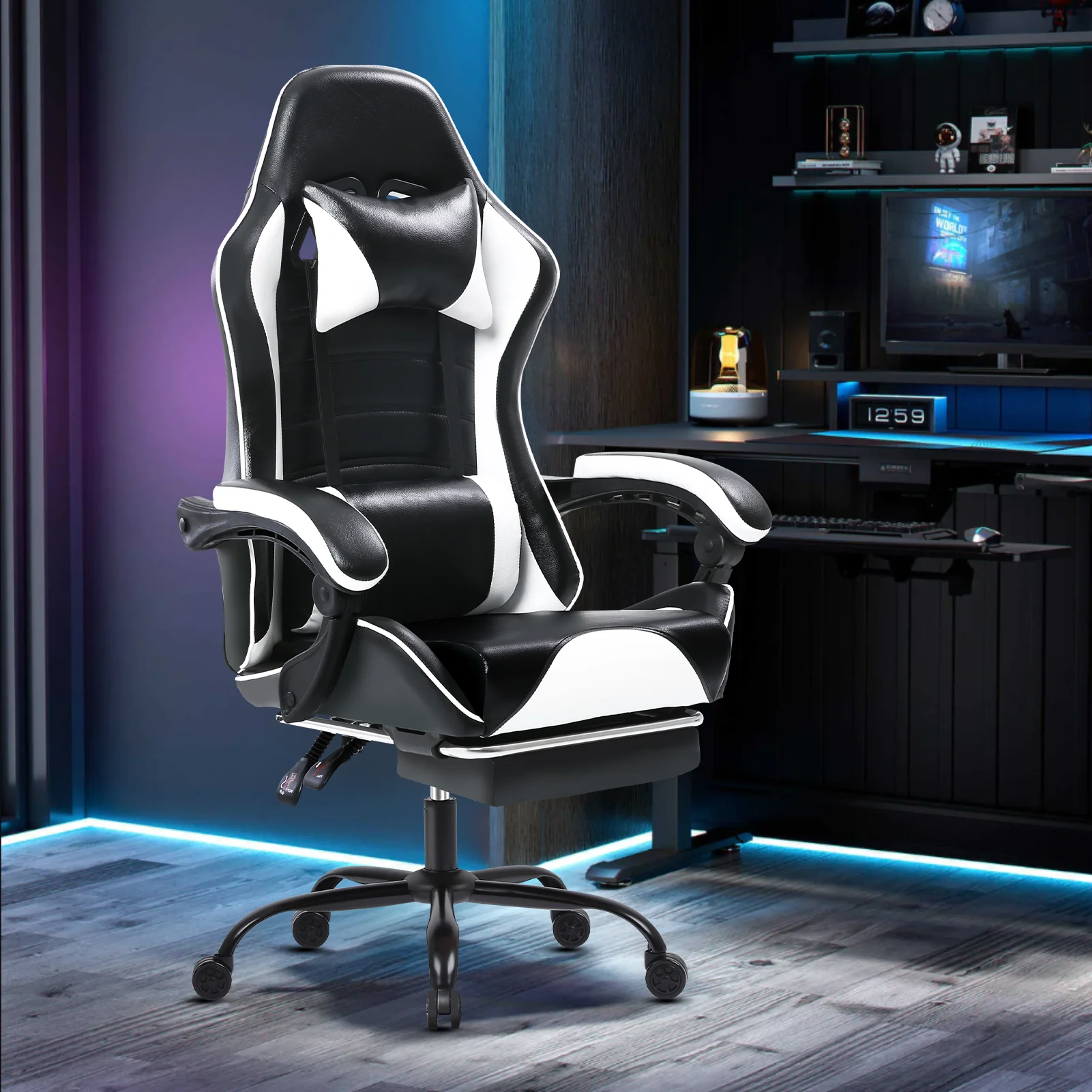 Gaming Chair, Ergonomic Video Game Chair for Adults, Computer Chair with Wheels 6