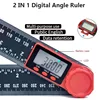 2-in-1 Digital Angle Meter Inclinometer Digital Angle Ruler Electronic Goniometer Protractor Angle finder Measuer Measuring Tool 1