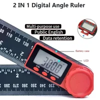 2-in-1 Digital Angle Meter Inclinometer Digital Angle Ruler Electronic Goniometer Protractor Angle finder Measuer Measuring Tool 1