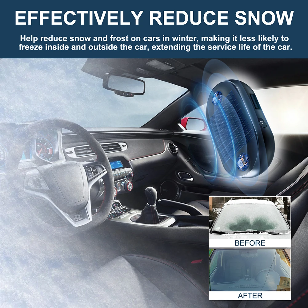 Car Windshield Snow Shield Snow Plow Antifreeze Car Electromagnetic Molecular Windshield Microwave Deicing Anti-ice Instrument Car Accessories Car Windshield Snow Shield