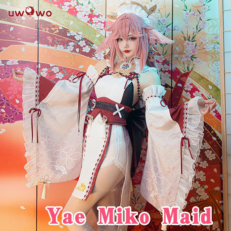 Costume Cosplay Yae Miko Genshin Impact Complet Avec Perruque - Taille XS à XXXL, Pour Halloween, événements
