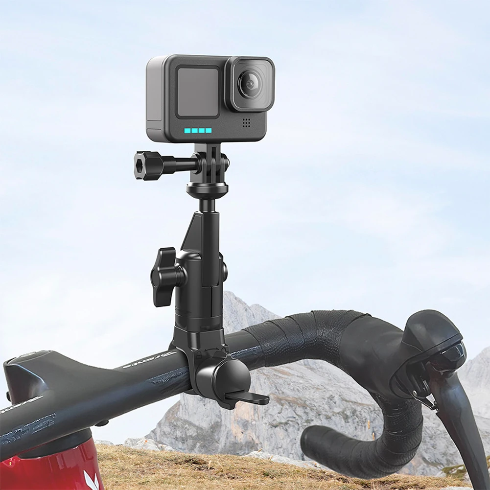 Bicycle Handlebar Stand 360 Rotating Motorcycle Bike Camera Holder for Insta360 DJI Action Camera