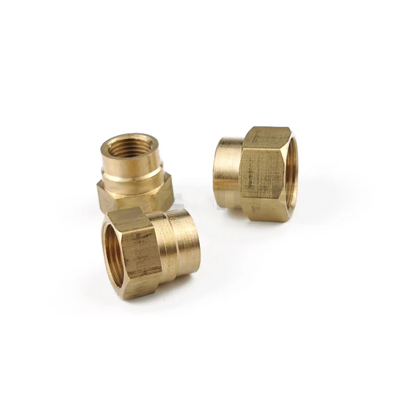 Water Gas Adapter Brass Fitting Pipe Connector Female To Female 1/8 1/4 3/8 1/2 Reducing Joint Air Coupling for Hose Connection