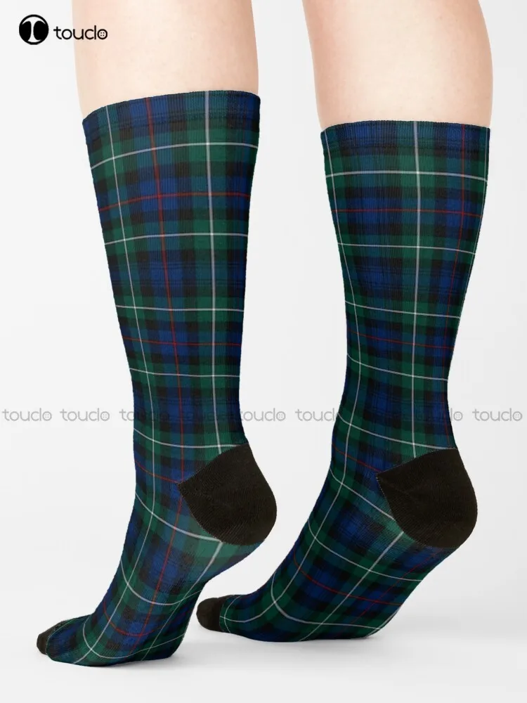 

Clan Mackenzie Tartan Socks White Soccer Socks Men Personalized Custom 360° Digital Print Gift Harajuku Street Skateboard Socks