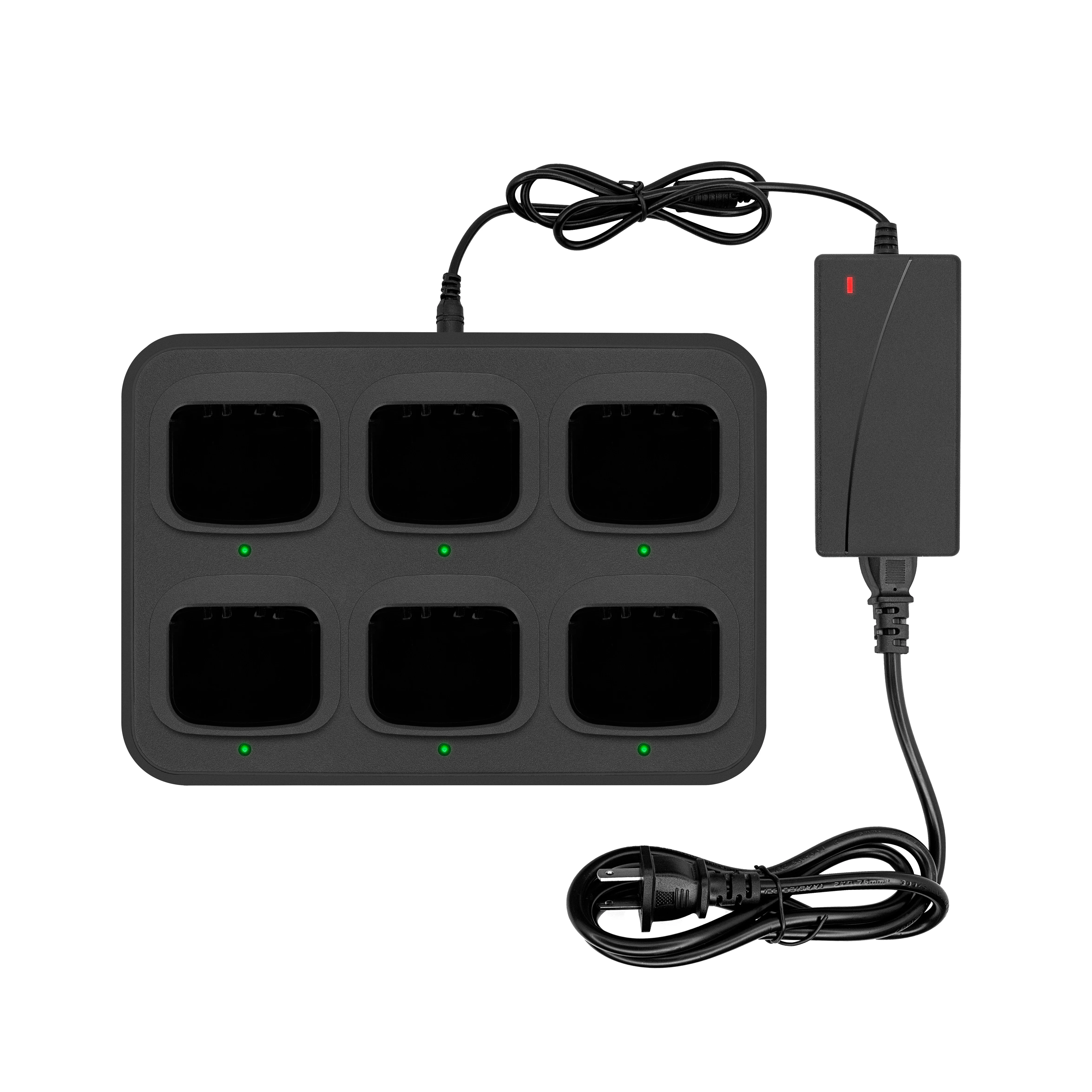 6-Way Multi-Functional Charger Adapter Rapid Charging for GP328 GP338 MTX9250 GP688 Walkie Talkie Two Way Radio
