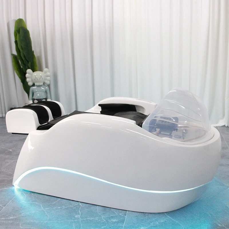 

Barber shop, shampoo bed, hairdresser, full lying electric massage bed, hair salon special Xinze