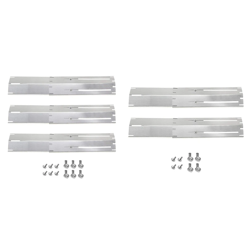 Grill heat plate shield Adjustable Stainless Steel Heat Plate BBQ Gas Grill Replacement Set