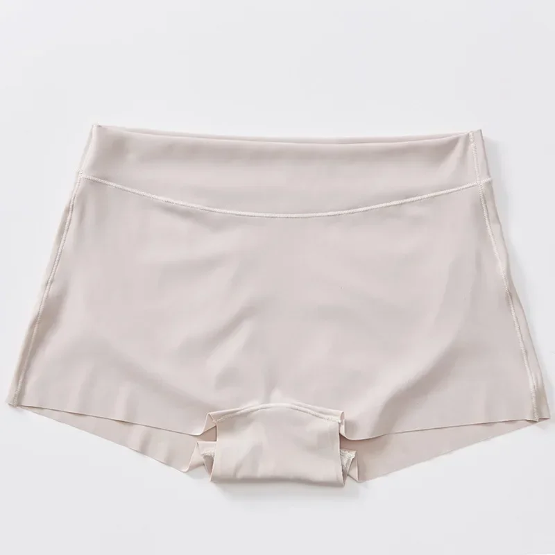 Women Large Size Safety Shorts Under Skirt Seamless Ice Silk Boxer Briefs For Female Boyshorts Summer Safety Pants