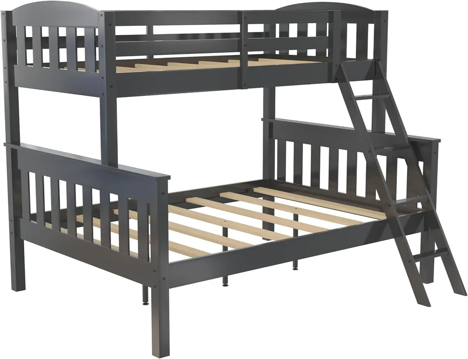 

Furniture supplies DHP Airlie Twin-Over-Full Bunk Bed with Ladder, Grey