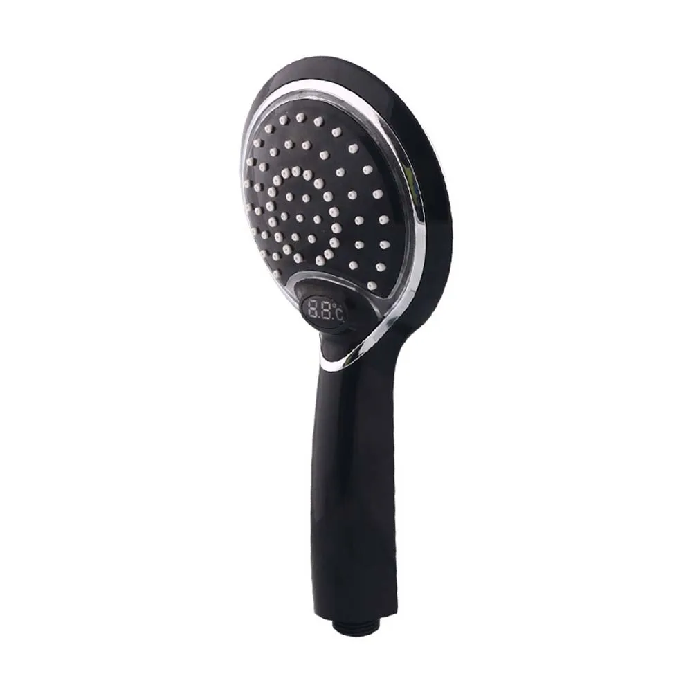 

LED Light Shower Head Digital Temperature Display 3 Color Handheld Sprayer Nozzle Water Saving Shower Heads Bathroom Accessories