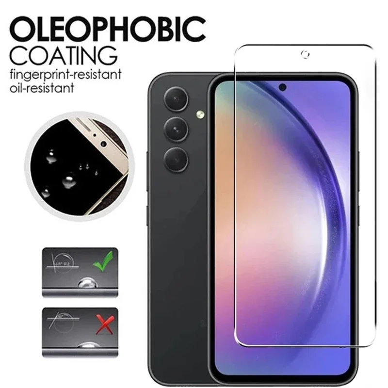 5ks temperované sklo pro Samsung galaxy A54 A13 A53 A34 A14 A52 A12 A33 A23 A32 A51 A52S A73 A72 A03 M12 M32 M52 obrazovka ochránce