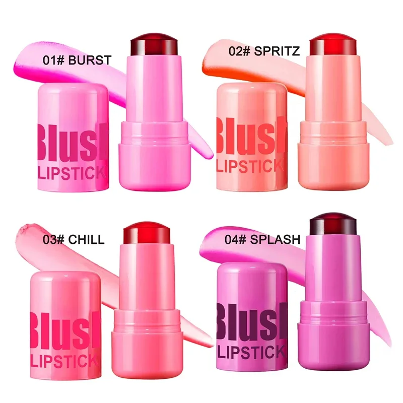 Blush Stick Milk Makeup Blush Stick Lip Tinted Cooling Water Jelly Tint