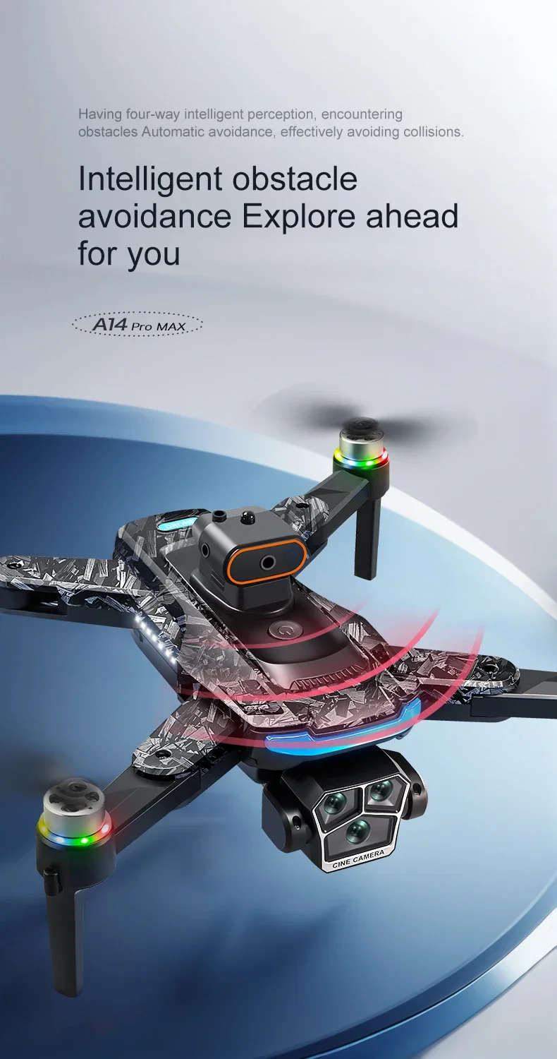 Xiaomi A14 Pro max GPS Brushless 8K Triple Camera HD Optical Flow Intelligent Ob
