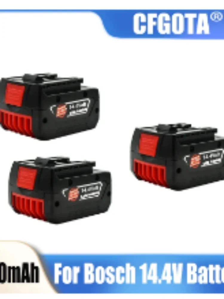 

6800mah Battery for Bosch 14.4V Power Tool Replacement Lithium-Ion 6.8Ah Rechargeable Battery for GBH GDR GSR1080 DDS180 BAT614G