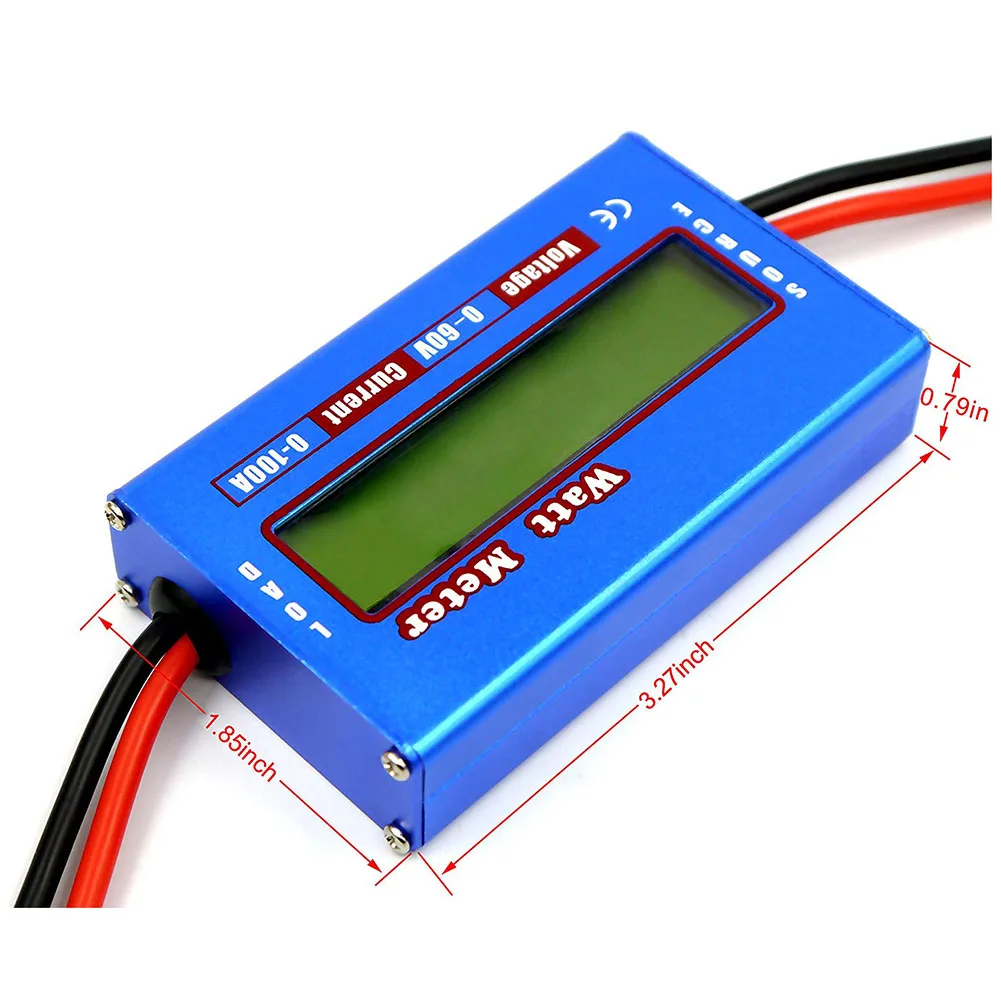 Digital LCD DC 60V 100A Balance Voltage Battery Power Analyzer RC Watt Meter power meter voltage current meter