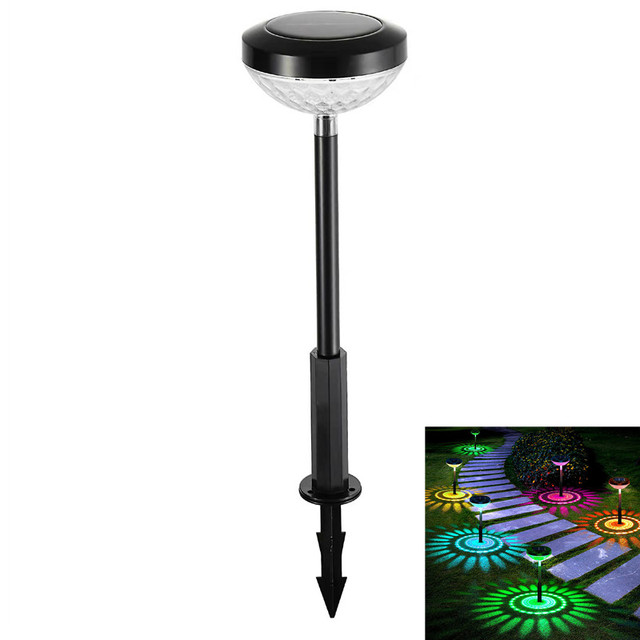 Lights Solar LED Light Outdoor Waterproof RGB Color Changing Pathway Lawn Solar Lamp for Garden Decor Landscape Lighting