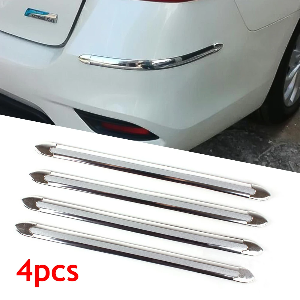 

4pcs Car Edge Anti-collision Strip Bumper Protector Protective Guard Bar Anti-rub Scrape Bumper Crash Styling Car Accessories